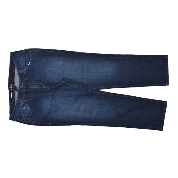 Lane Bryant Women Straight Leg Jeans Dark Wash Plus Size 20 Average Red Triangle - Picture 1 of 8